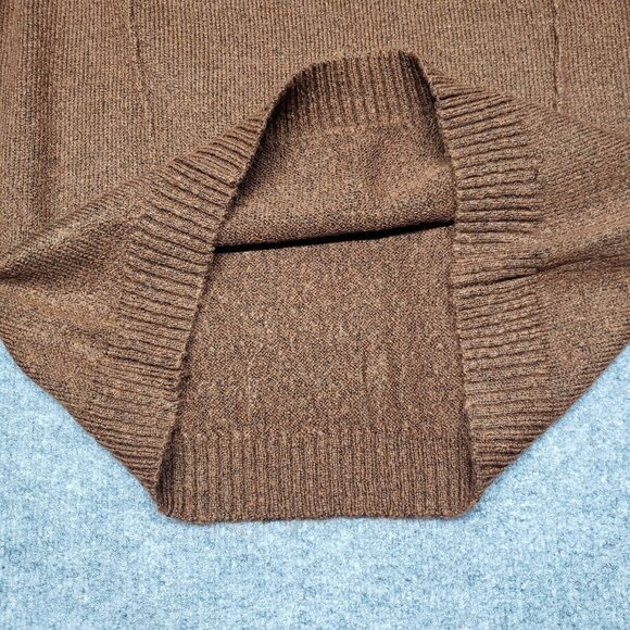 Rue21 Sweater Womens S Brown Long Sleeve Solid Minimalist V-Neck Pullover New - Picture 7 of 12